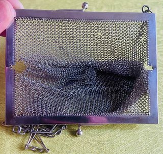 Bolso Monedero Plata Modernista c.1910