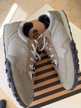 Zapatillas Scalpers Talla 42 Beige/Verde