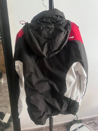 Chaqueta de nieve Wed'ze negra, roja y blanca