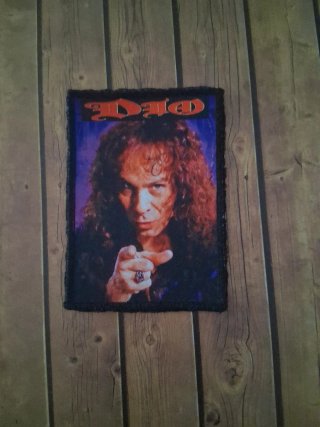 Parche Dio Ronnie James 8x12 de tela para coser