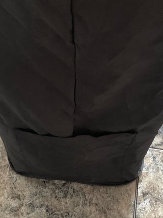 Cesto Ropa Sucia Tela y Madera