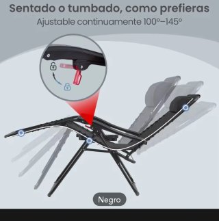 Silla Plegable Terra Negro