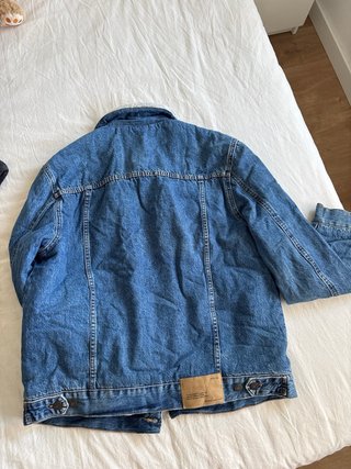 Chaqueta tejana con borrego unisex