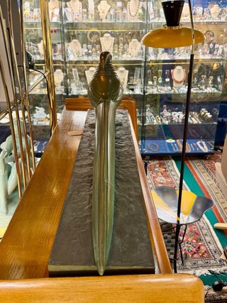 Escultura con faisán firmada C. Raynaud