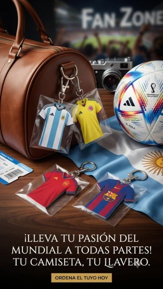 Llaveros Camiseta Mundial