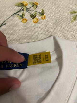 Camiseta Polo Ralph Lauren Blanca Talla S