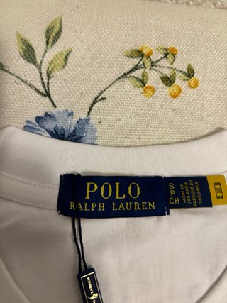 Camiseta Polo Ralph Lauren Blanca Talla S