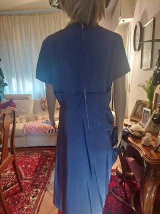 Abito vintage blu