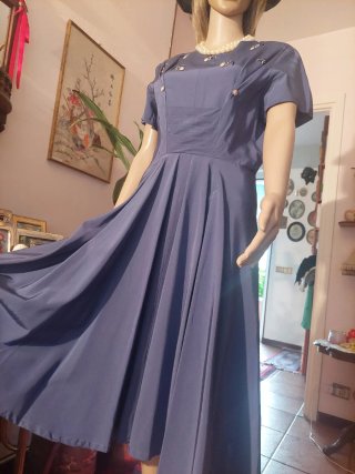 Abito vintage blu