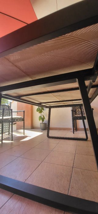 Mesa Comedor Exterior Aluminio y Piedra