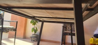 Mesa Comedor Exterior Aluminio y Piedra