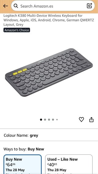 Teclado Logitech K380 Multi-Device( qwerty)