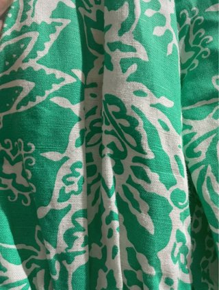 Vestido Zara flores verde talla S