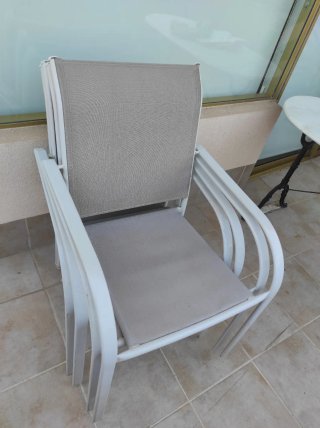 4 sillones de terraza