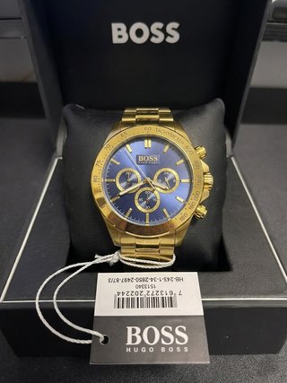Reloj Hugo Boss Cronógrafo Dorado Azul