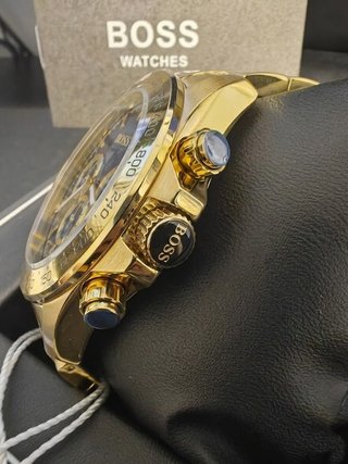 Reloj Hugo Boss Cronógrafo Dorado Azul