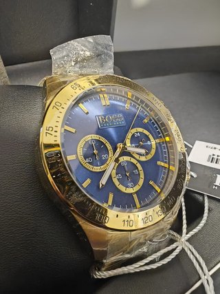 Reloj Hugo Boss Cronógrafo Dorado Azul