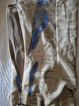 Top tirantes Adolfo Dominguez beige y azul