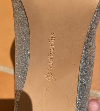 Tacones Stradivarius Purpurina Plata
