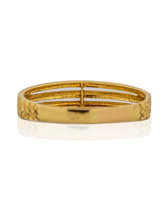 Anillo triple aro diamantado oro 18k - ref.15738
