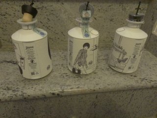 3 Bottiglie J.Rose Valentina Vuote Crepax