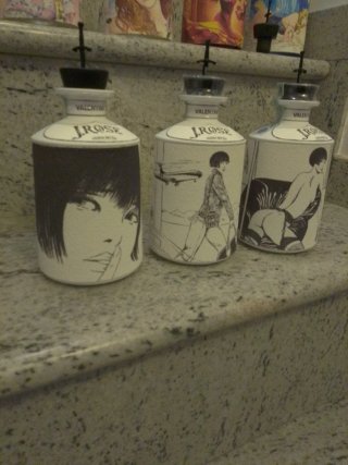 3 Bottiglie J.Rose Valentina Vuote Crepax