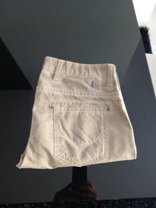 Pantaloni uomo beige slim fit taglia 34