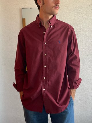 Camicia Ralph Lauren bordeaux