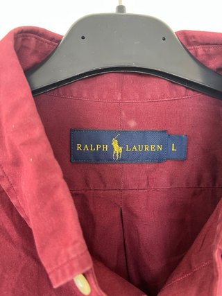 Camicia Ralph Lauren bordeaux