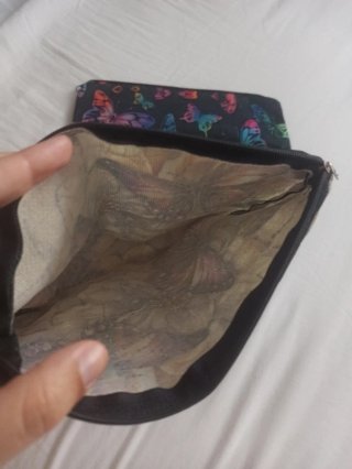 2 Neceser con estampado de mariposas