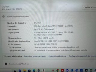 Portátil Asus ROG Strix Scar - Como Nuevo