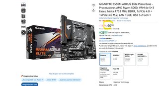 Placa Base Gigabyte B550M AORUS Elite AM4