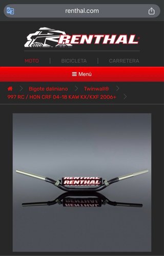 Manillar Renthal Twinwall 997 Nuevo