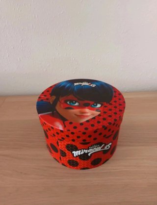 Caja de cartón resistente con tapa Ladybug