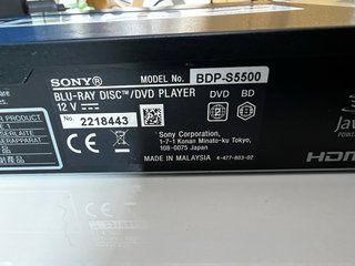 Reproductor Blu-ray 3D Sony BDP-S5500
