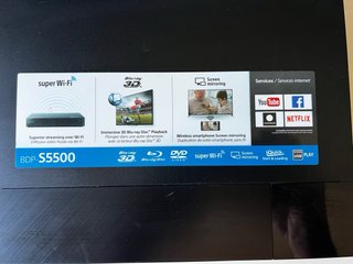 Reproductor Blu-ray 3D Sony BDP-S5500