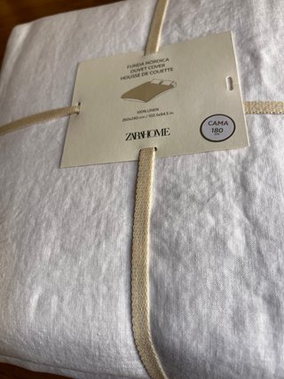Funda nórdica y fundas almohada lino