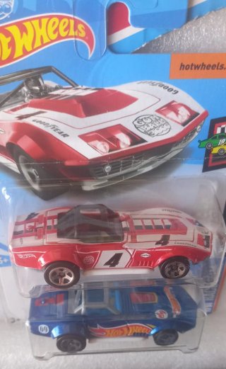 Conjunto 2 Hot Wheels 69 Corvette Racer