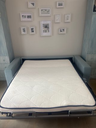 Sofá Cama Azul Claro