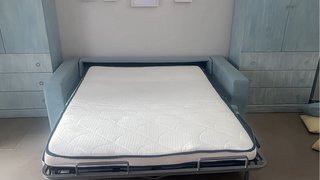 Sofá Cama Azul Claro