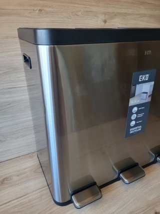 EKO Cubo Basura Reciclaje 60L 3 Compartimentos