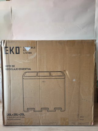 EKO Cubo Basura Reciclaje 60L 3 Compartimentos