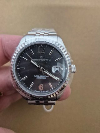 Orologio Philip Watch Uomo Nero Argento