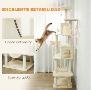 Árbol Rascador para Gatos con Plataforma