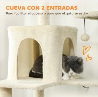 Árbol Rascador para Gatos con Plataforma