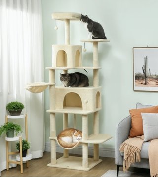 Árbol Rascador para Gatos con Plataforma