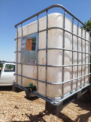 2 Depósitos 1000L IBC con jaula metálica