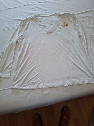 Blusa blanca talla 50