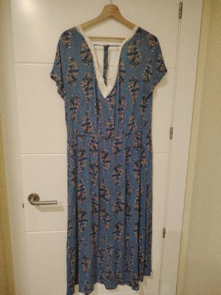 Vestido largo estampado