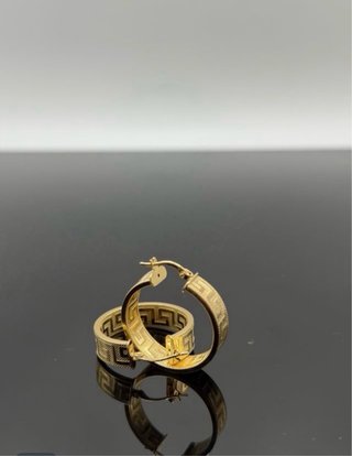 Pendientes Chanel Aro Oro Italiano 18k